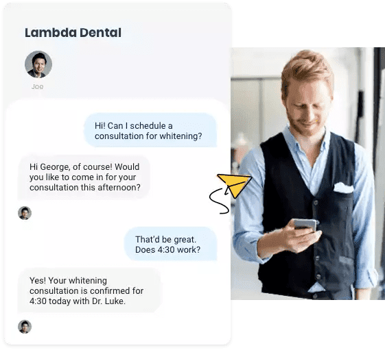 referrals through email and text